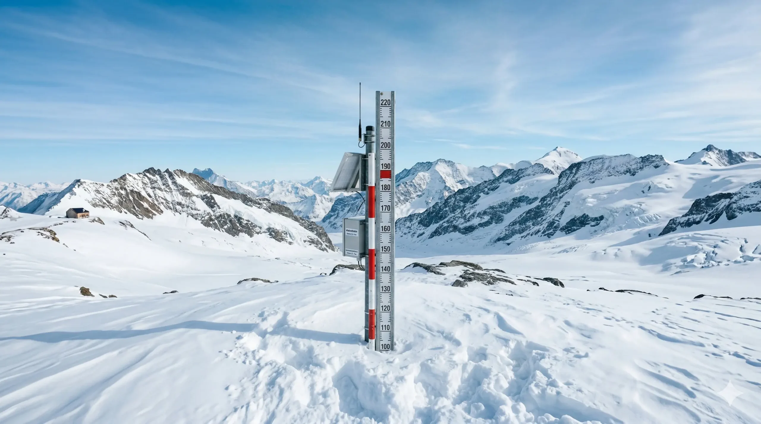 Sendeturm im Schneegebirge